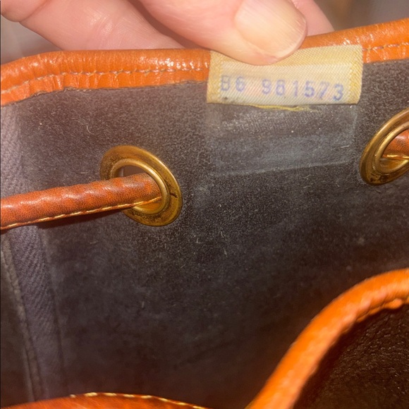 Dooney & Bourke Vintage Leather mini drawstring crossbody bucket bag - Picture 9 of 9